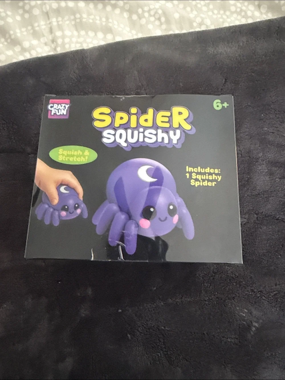 Purple Spider Squishy Toy for Kids NWT authentic